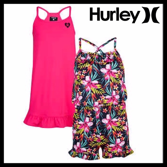 Hurley Other - Hurley Youth Girls 2 Pack Dress and Romper Set